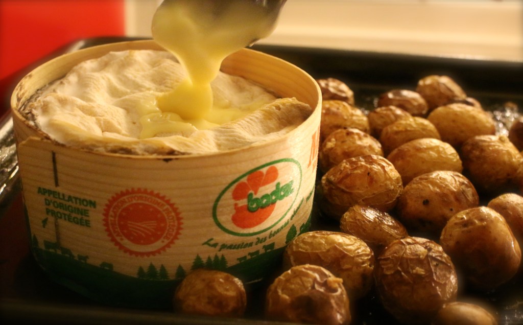 Vacherin and little roast potatoes